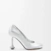 Toy pumps i laminerat lammskinn Silver Toy pumps i laminerat lammskinn Silver