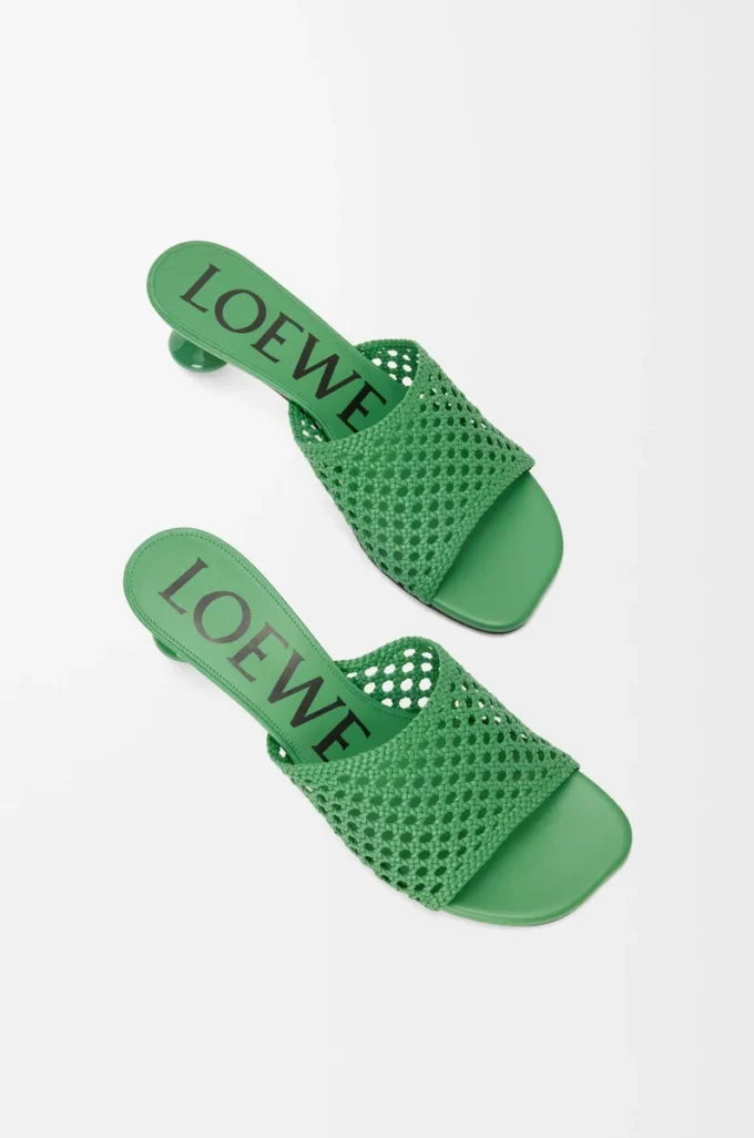 Toy Slide i kalvskinn Grön
