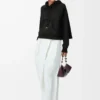Trapesformad hoodie i bomullsblandning Svart Trapesformad hoodie i bomullsblandning Svart
