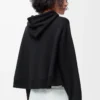 Trapesformad hoodie i bomullsblandning Svart Trapesformad hoodie i bomullsblandning Svart