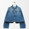 Trapesjacka i denim Denimblå Trapesjacka i denim Denimblå