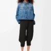 Trapesjacka i denim Denimblå Trapesjacka i denim Denimblå