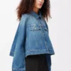 Trapesjacka i denim Denimblå Trapesjacka i denim Denimblå