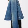 Trapesjacka i denim Denimblå Trapesjacka i denim Denimblå