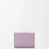 Trefaldig plånbok i mjukt kornat kalvskinn Dirty Mauve/Squirrel Trefaldig plånbok i mjukt kornat kalvskinn Dirty Mauve/Squirrel
