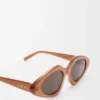 Triangle Slim solglasögon Milky Caramel Triangle Slim solglasögon Milky Caramel