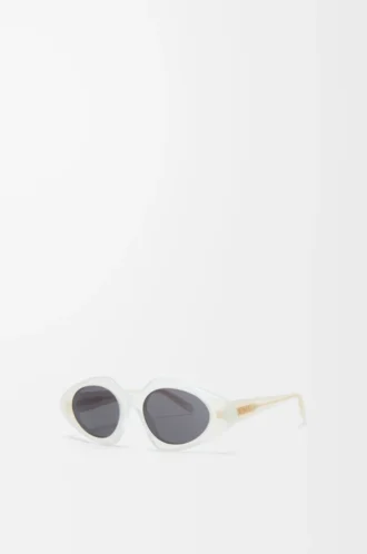 Triangle Slim solglasögon Milky Ivory