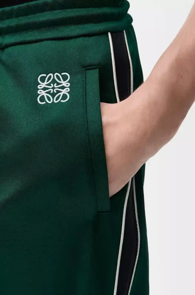 Träningsbyxor i teknisk jersey Mörkgrön Träningsbyxor i teknisk jersey Mörkgrön