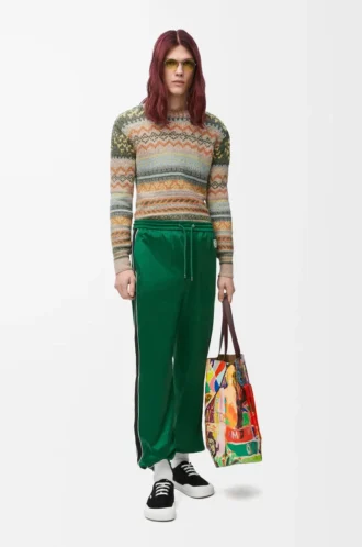 Träningsbyxor i teknisk jersey Pop Green