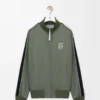 Träningsjacka i teknisk jersey Khaki Green