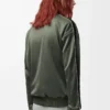 Träningsjacka i teknisk jersey Khaki Green