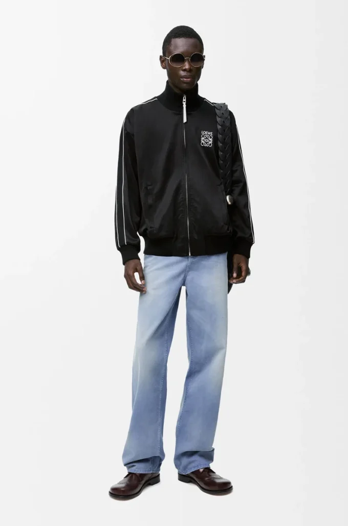 Träningsjacka i teknisk jersey Svart Träningsjacka i teknisk jersey Svart