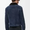 Truckerjacka i shearling Marinblå/Brun Truckerjacka i shearling Marinblå/Brun