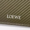 Tvåfaldig plånbok i texturerat klassiskt kalvskinn Dark Khaki