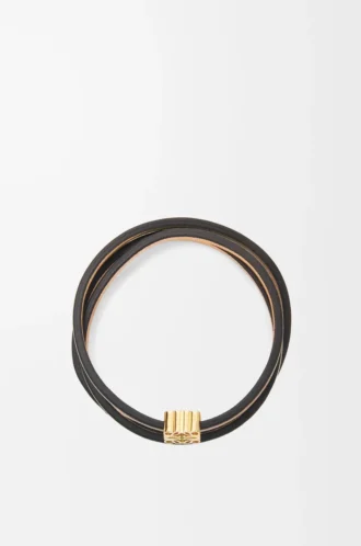 Twist-armband i kalvskinn Tan