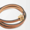 Twist-armband i kalvskinn Tan