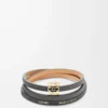 Twist armring i kalvskinn Black Twist armring i kalvskinn Black