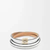 Twist armring i kalvskinn Soft White Twist armring i kalvskinn Soft White