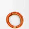 Twist dubbelt armband i kalvskinn Vivid Orange/Yellow