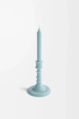 Vaxljusstake med cypressbollar Baby Blue