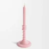 Vaxljusstake med murgröna, ljusrosa Vaxljusstake med murgröna, ljusrosa