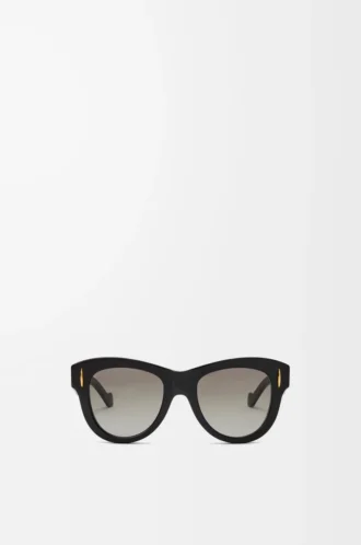 Vintage Screen-solglasögon Svarta