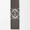 Vändbart Anagram-bälte i slätt kalvskinn Mörkgrå/Mörk cigar/Palladium