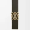 Vändbart Anagram-bälte i slätt kalvskinn Tan/Black/Gold Vändbart Anagram-bälte i slätt kalvskinn Tan/Black/Gold