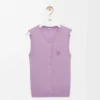 Väst i kashmir och silke Lilac Väst i kashmir och silke Lilac