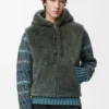 Väst i shearling Khaki Green Väst i shearling Khaki Green