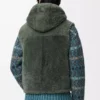 Väst i shearling Khaki Green Väst i shearling Khaki Green