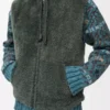 Väst i shearling Khaki Green Väst i shearling Khaki Green