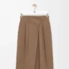 Wrap-kjol i bomull Beige Wrap-kjol i bomull Beige