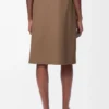 Wrap-kjol i bomull Beige Wrap-kjol i bomull Beige
