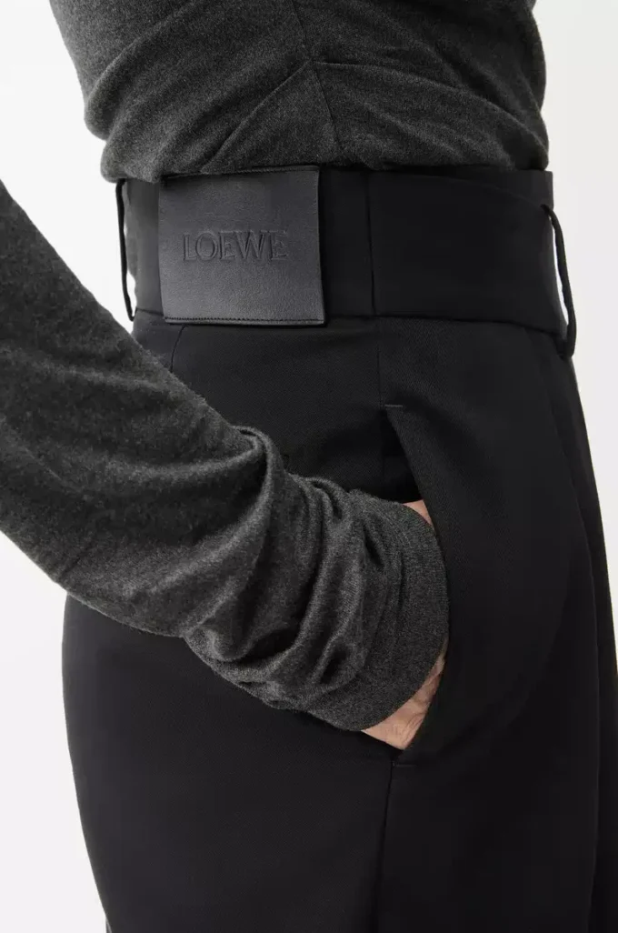 Wrap-kjol i bomull och silke Svart Wrap-kjol i bomull och silke Svart
