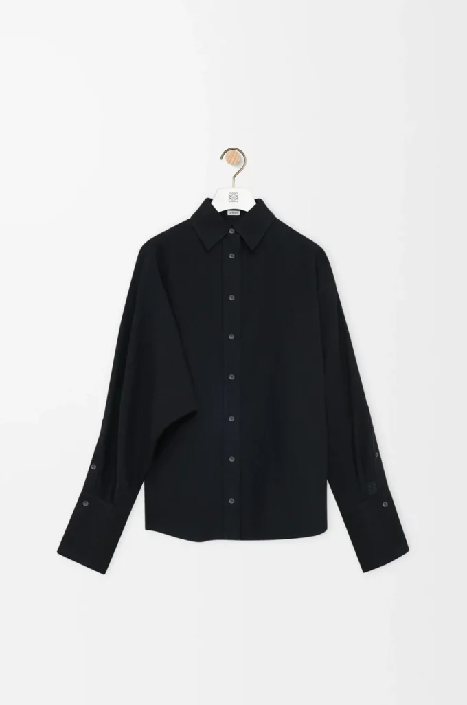 Wrap-skjorta i denim Svart Wrap-skjorta i denim Svart