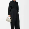 Wrap-skjorta i denim Svart Wrap-skjorta i denim Svart