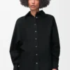 Wrap-skjorta i denim Svart Wrap-skjorta i denim Svart