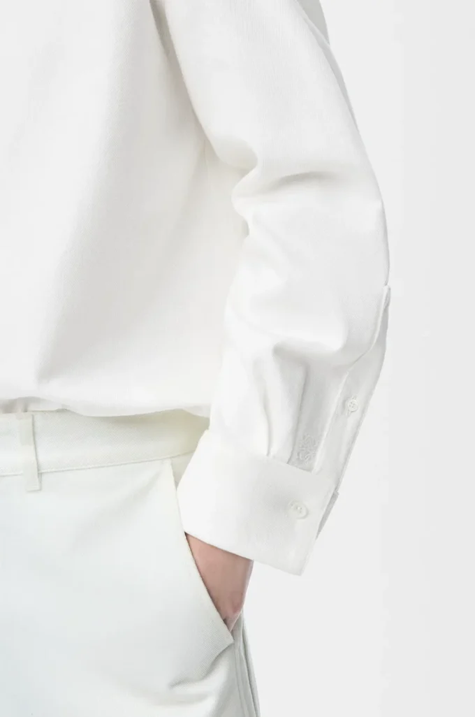 Wrap-skjorta i denim Vit Wrap-skjorta i denim Vit