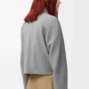 Zip-up jacka i ull Ljusgrå Zip-up jacka i ull Ljusgrå